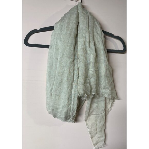 JC Sunny Women’s Scarf NWT Ivory Sheer Fringe Wrap Lightweight Boho Chic Shawl - Picture 1 of 5